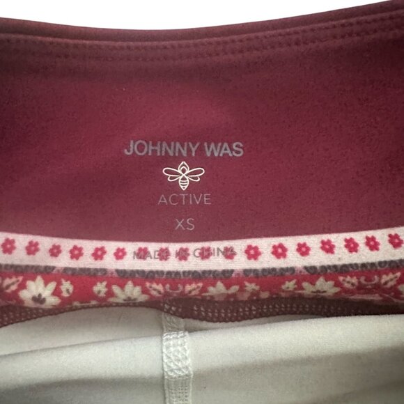 JOHNNY WAS Active Pickleball Tennis Patterned Burgundy Skort Size XS - Picture 5 of 8